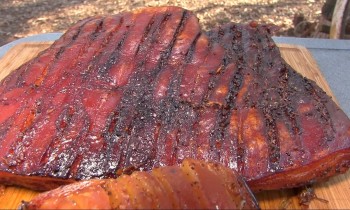 BBQ Pork Belly on the Grill