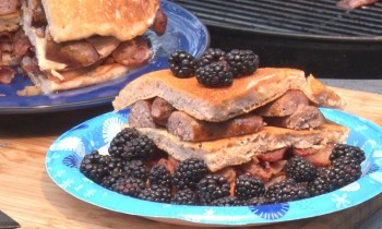 Blackberry Brandy Pancakes by the BBQ Pit Boys