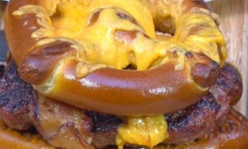 Pretzel Bacon Cheeseburger by the BBQ Pit Boys