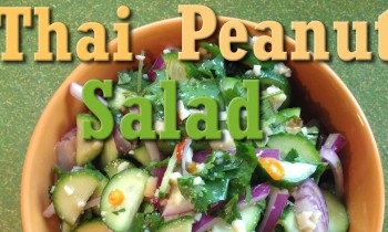 Quick Easy Vegan Recipe: Thai Cucumber Peanut Salad