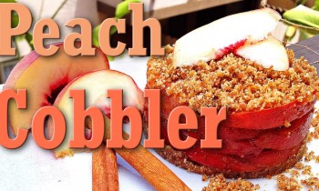 Raw Vegan Dessert Peach Cobbler