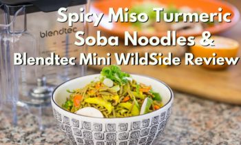 Spicy Miso Turmeric Soba Noodles || Blendtec Mini WildSide Jar Review