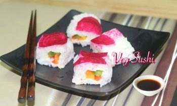 Quick & Easy Veg. Sushi Video Recipe by Bhavna – Perfect Lunch Box Sushi