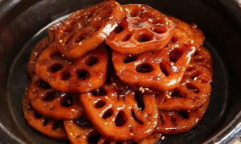 Braised lotus roots (Yeon-geun-jorim: 연근조림)