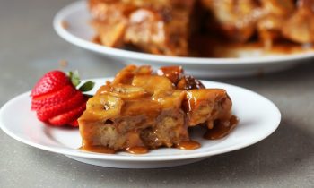 Upside-Down Peanut Butter Banana French Toast Bake