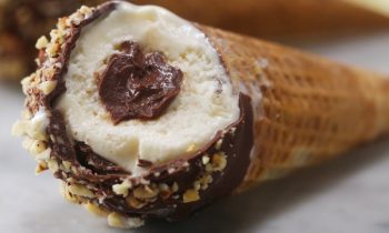 Homemade Chocolate-Covered Ice Cream Cones