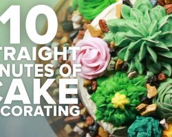 10 Straight Minutes Of Cake Decorating