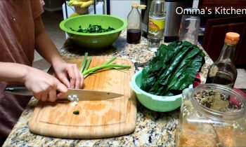 Collard Green Korean Side Dish (컬러그린무침) by Omma’s Kitchen