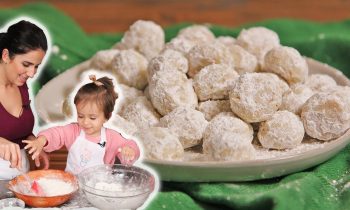 Snowball Cookies with Mommy & Mia