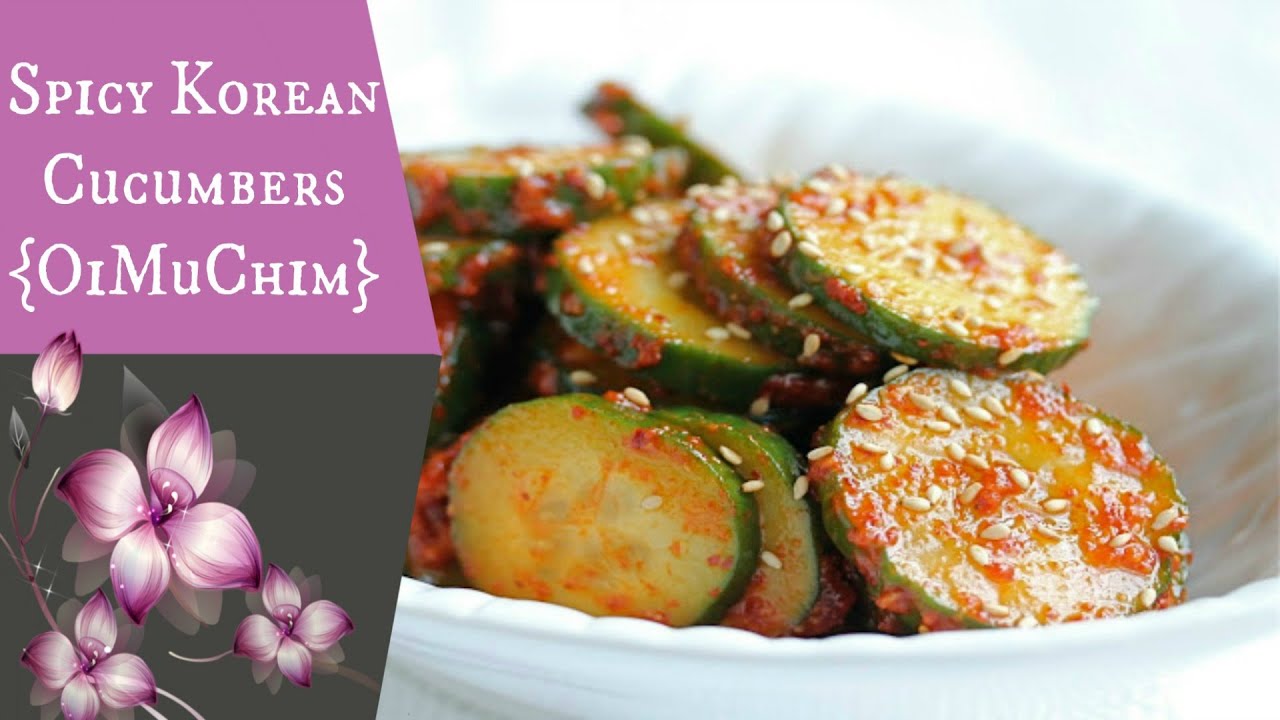 Spicy Korean Cucumber Side Dish | OiMuChim | tanishalynne - JustRightFood.com