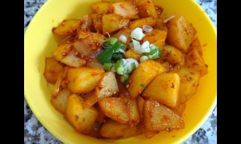 Spicy Gamja Jorim, Braised Potato Side Dish 매운 감자조림 만들기