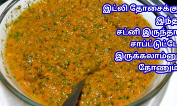 ஆஹா இது என்ன புதுசா ஒரு சட்னி – SIDE DISH FOR IDLI DOSA