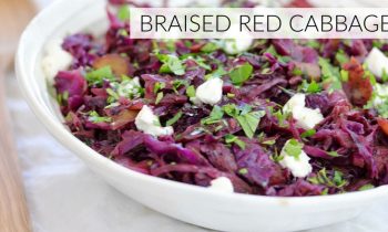 BRAISED RED CABBAGE | easy healthy side dish