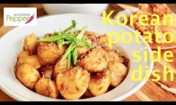 Korean Potato Side Dish/Banchan (Braised Potatoes: 감자조림 GamJa-JoRim) Recipe & Mukbang – Ep.#55