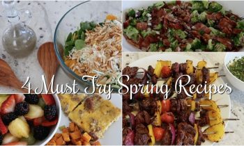 4 Must Try Spring Recipes | Cook with Me 🍴dinner 🍲 side dish 🥦 salad 🥙 breakfast 🍳