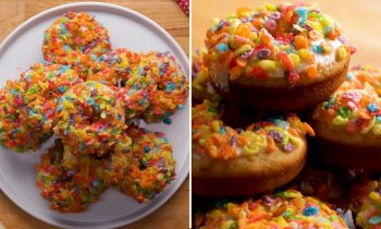 Fruity Cereal Donuts • Tasty