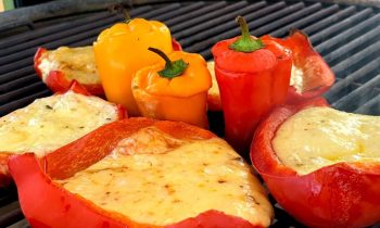 Amazing Cheese-Stuffed grilled peppers — Great for starters or side-dishes!