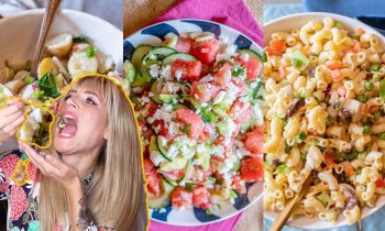 3 Easy Vegan Salad Recipes | Vegan Macaroni Salad, Potato Salad & Watermelon Feta Salad