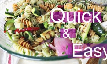 quick & easy grilled vegetable Pasta salad | bbq side dishes | side dishes