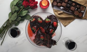 How To Make A Chocolate-Covered Strawberry Broken Heart Cake