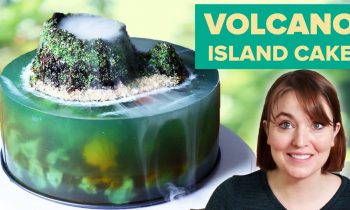 I Tried To Make A Volcano Jelly Island Cake • Tasty