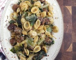 Pasta with Meatballs and Escarole