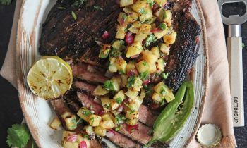 Grilled Steak with Pineapple Salsa