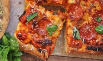 Sicilian Pizza with Vodka Sauce