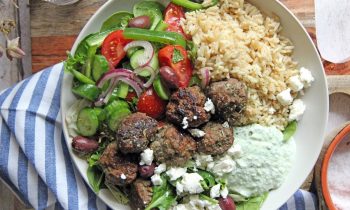 Greek Meatballs with Tzatziki