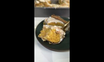 Pumpkin Spice Tres Leches Cake