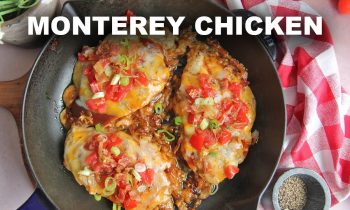 Cheesy Skillet BBQ Chicken (Monterey Chicken) – Dinner Under 30 Minutes!