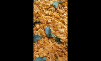 Salted Duck Egg Yolk, Corn Flakes, and Rice Krispie Snacks