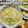 Healthy Lemony Cabbage Orzo Soup