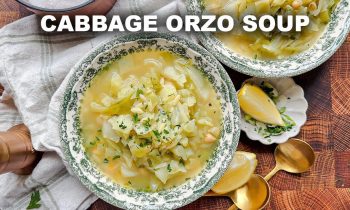 Healthy Lemony Cabbage Orzo Soup