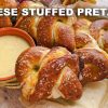 Cheese Stuffed Pretzels with Dip – Easy Homemade Recipe!