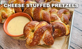 Cheese Stuffed Pretzels with Dip – Easy Homemade Recipe!