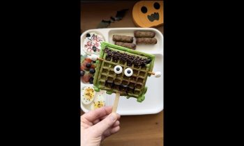 Easy Frankenstein Waffles