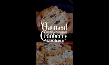 White Chocolate Cranberry Oatmeal Cookies