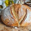 Dutch oven bread with 4 Ingredients (No Sourdough)