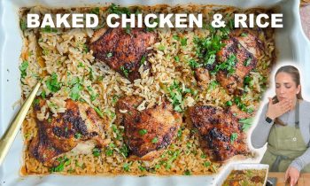 Super Easy Baked Chicken and Rice