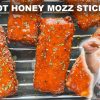Delicious Hot Honey Mozzarella Sticks